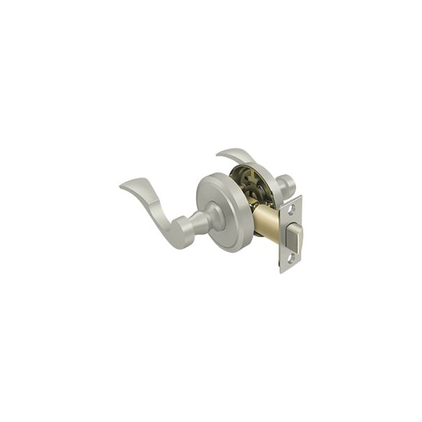 Port Royal Lacovia Series Transitional Door Leverset Passage Universal Handed Brushed Nickel